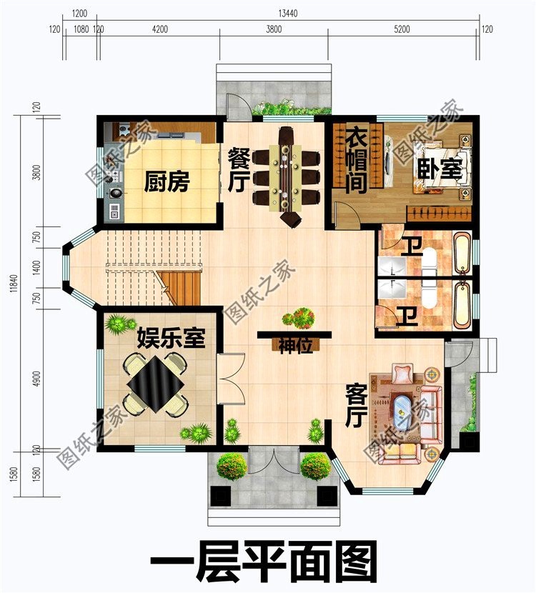 超流行的农村二层楼设计图,建好就是村里最靓房子,今年建房必选