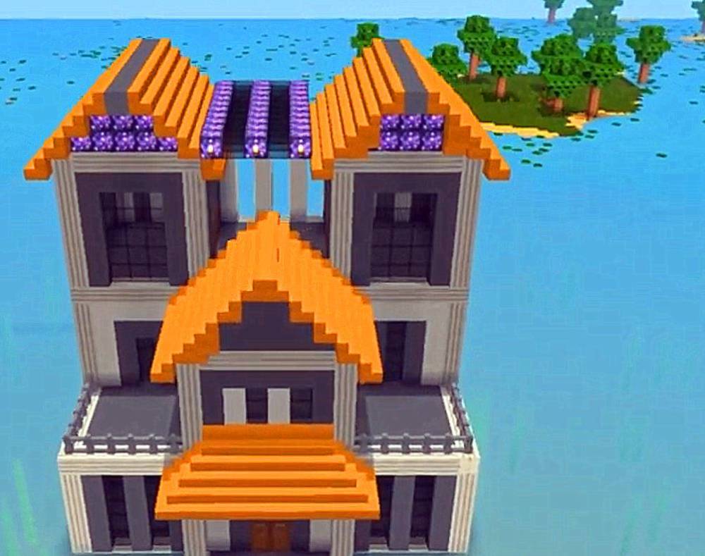 迷你世界豪华水面别墅设计简单实用玩家堪称水上乐园