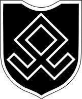 代表着血缘关系的北欧古字,被用作"欧根亲王"志愿山地师的标志轴心国