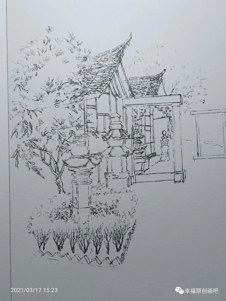 幸福原创画吧2021年第十二期部分画友钢笔画作品分享
