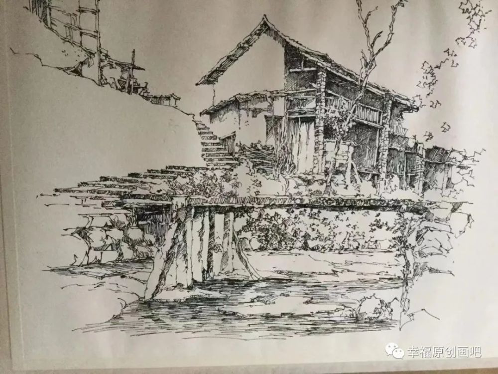 街边小景类别:钢笔画作者:秋枫类别:中性笔作者:李洪冰作品:惹巴拉