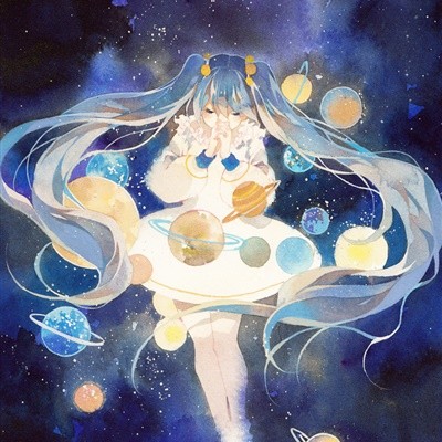 星空下的女生头像梦幻星空下的女孩