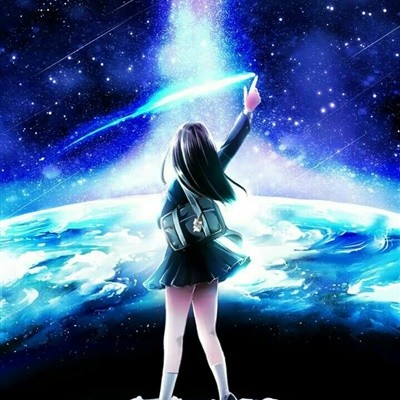 星空下的女生头像梦幻星空下的女孩