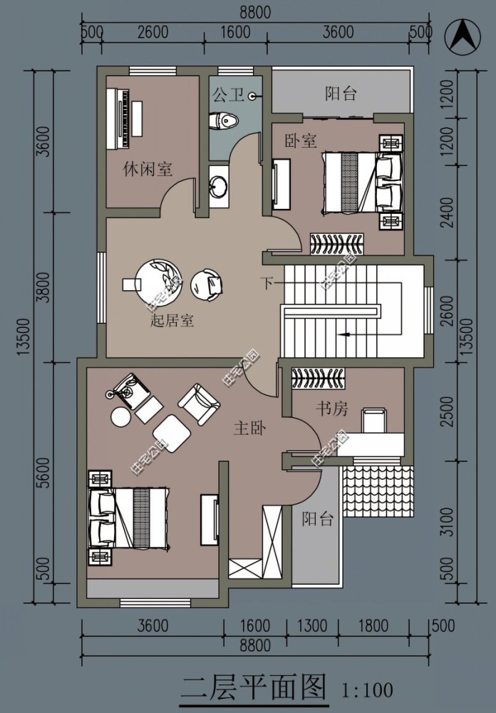 开间8米,进深14米怎么建房?