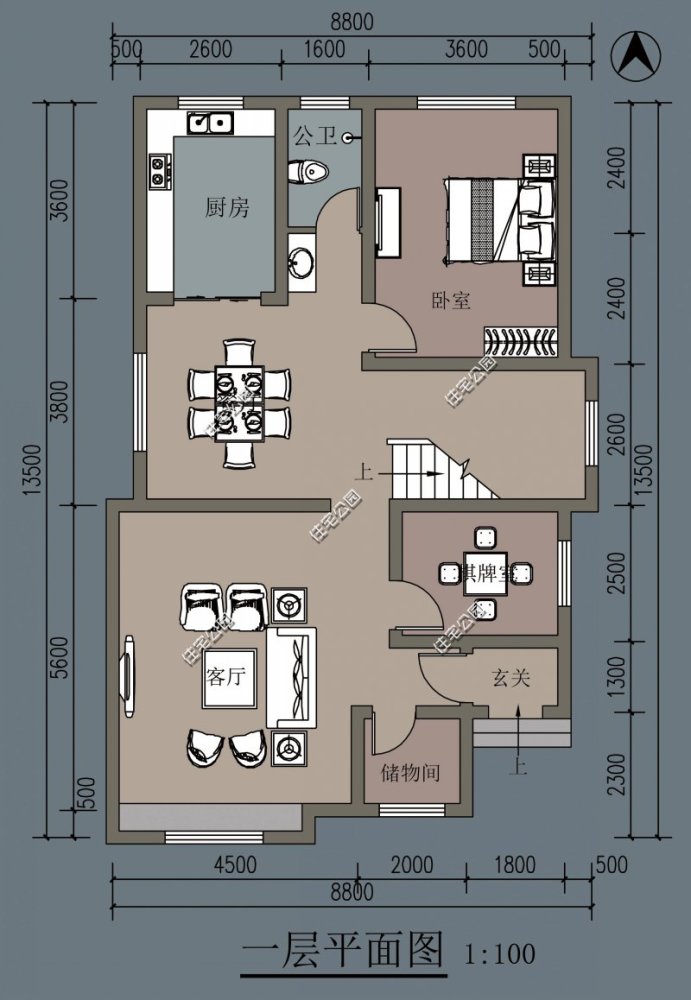 开间8米进深14米怎么建房