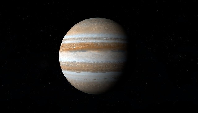 nasa"朱诺号"最新捕捉到木星及木卫三图像:云层,气旋和"珍珠链"令人