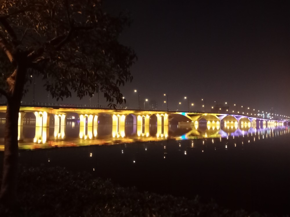 南阳白河夜景1