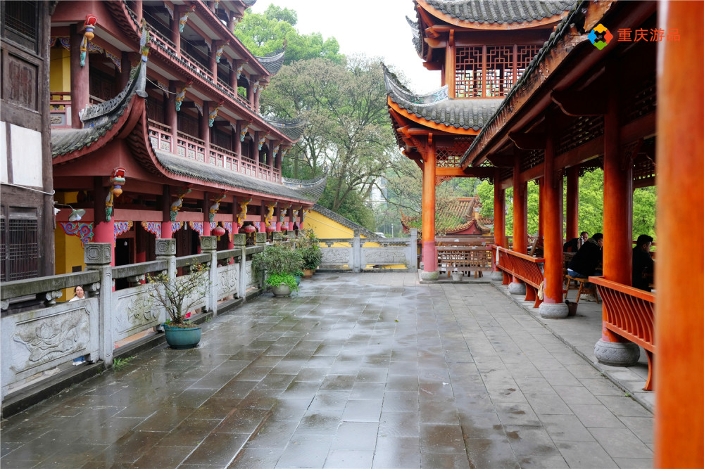 重庆南山上的涂山寺,花10块钱可以过一天,餐厅里还卖荤菜?