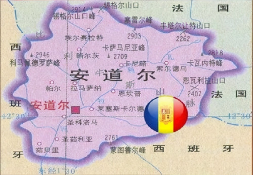 安道尔人口_安道尔旅游地图