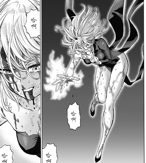一拳超人原作版中象征one化身的甜心假面,被村田雄介撕得粉碎