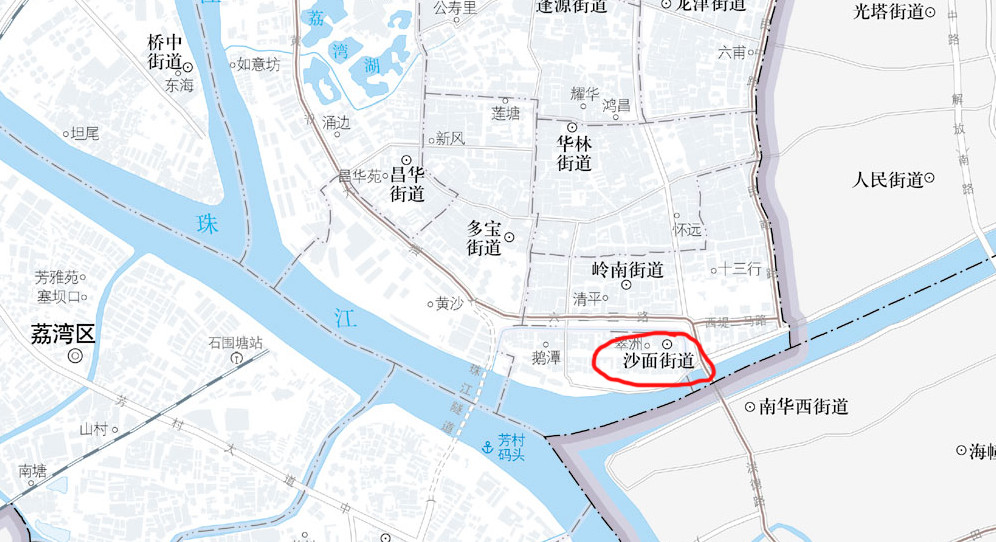 广东省广州市荔湾区有22个街道(办事处),今天要说的这个街道它很独特