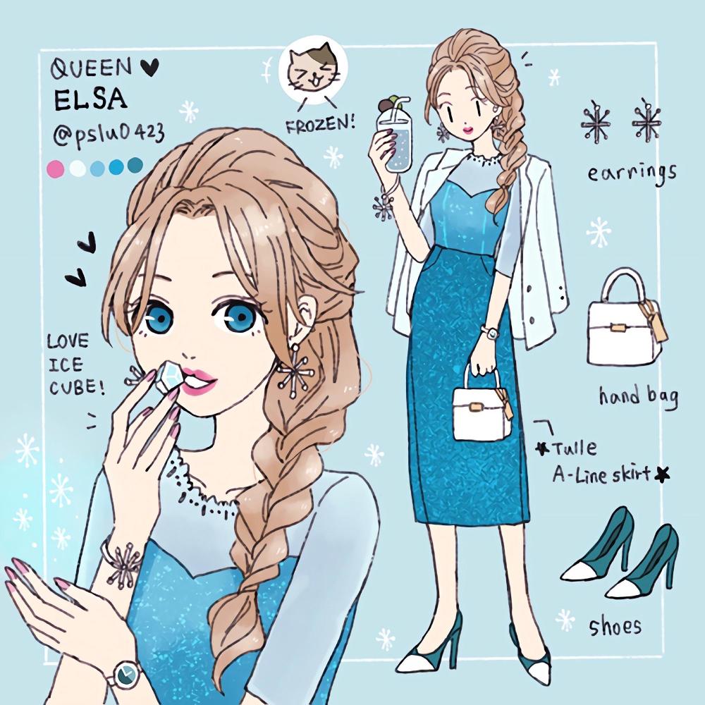 各位小伙伴都知道艾莎女王的气场是比较特殊的,动画中的艾莎女王有着