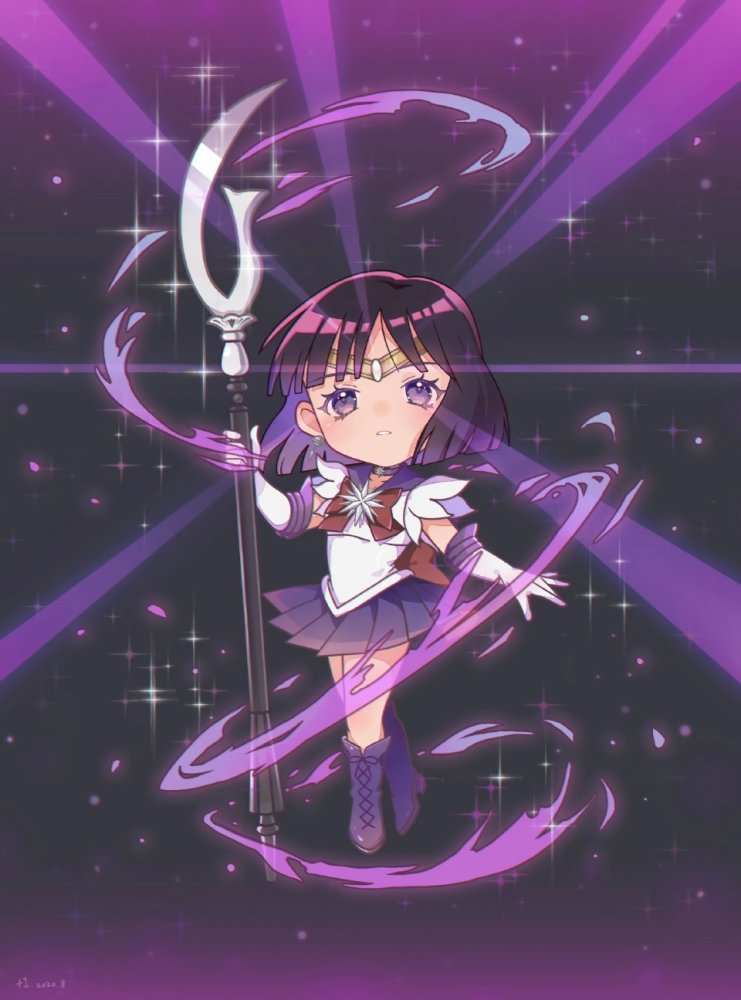 q版《美少女战士》同人,土萌萤气质神秘独特,美奈子是