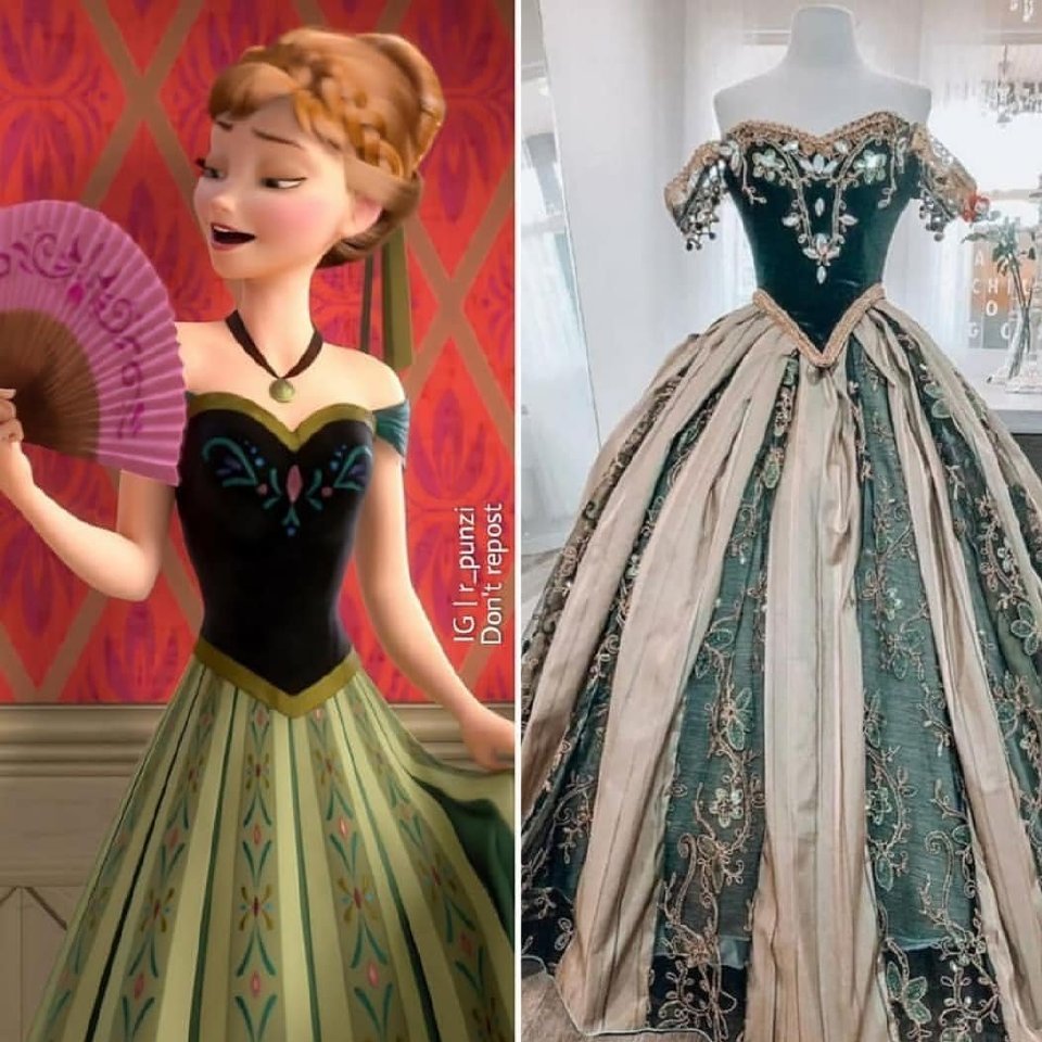 迪士尼公主公主裙设计成服装,花木兰古装好帅,仙蒂公主最高贵