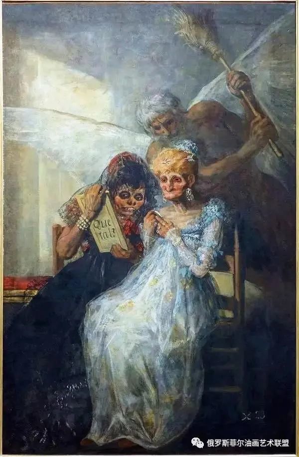 西班牙浪漫主义画派画家戈雅油画作品欣赏以及让·斯塔罗宾斯基谈戈雅