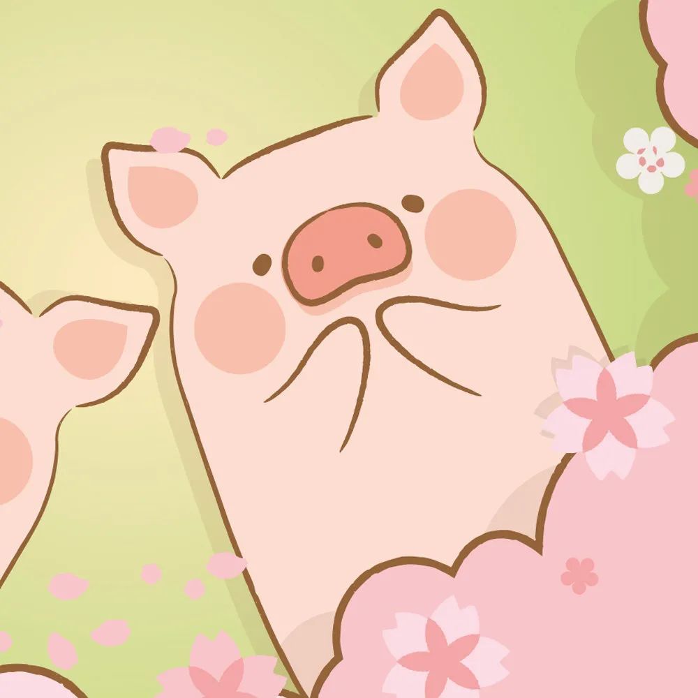 美图赏|爱你的猪头 lulu猪头像壁纸 粉粉情头get