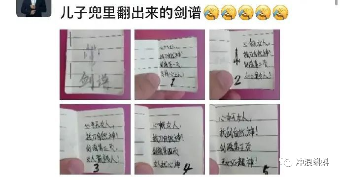 儿子兜里翻出来的剑谱 心中无女人 拔刀自然神