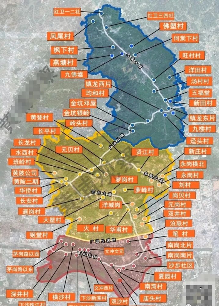 黄埔旧改地图,来源:黄埔观察公众号 开投集团在黄埔区的布局颇深