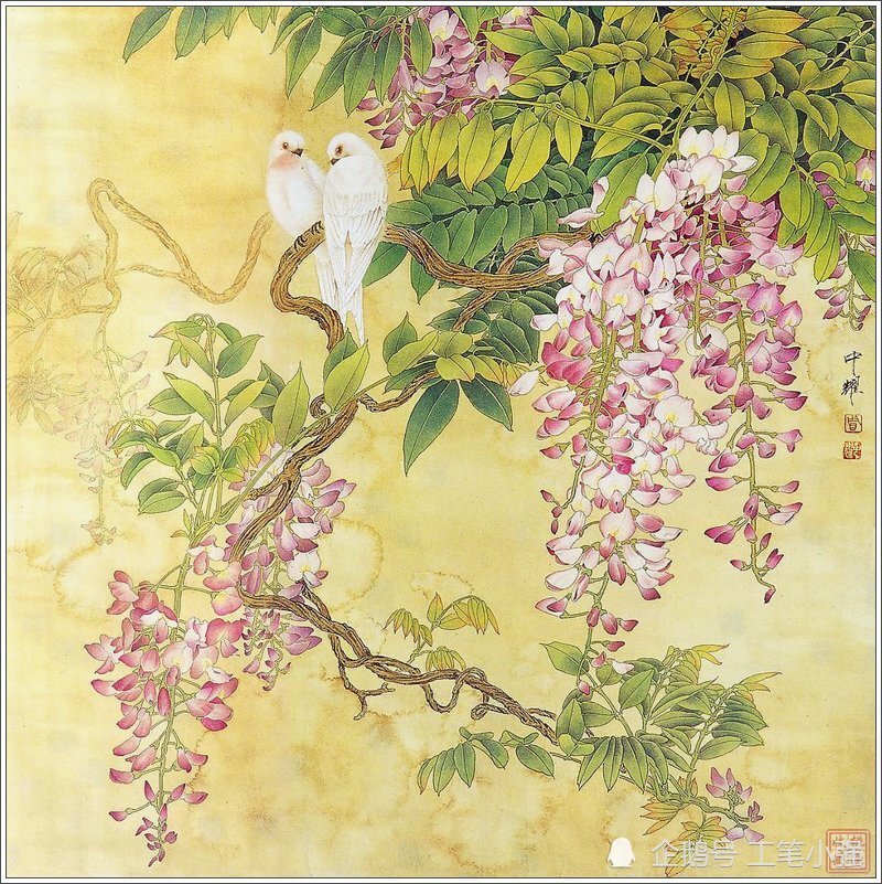 高清工笔画:周中耀绝美工笔花鸟画欣赏