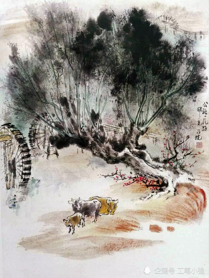 在安静中,丰富心灵,国画作品