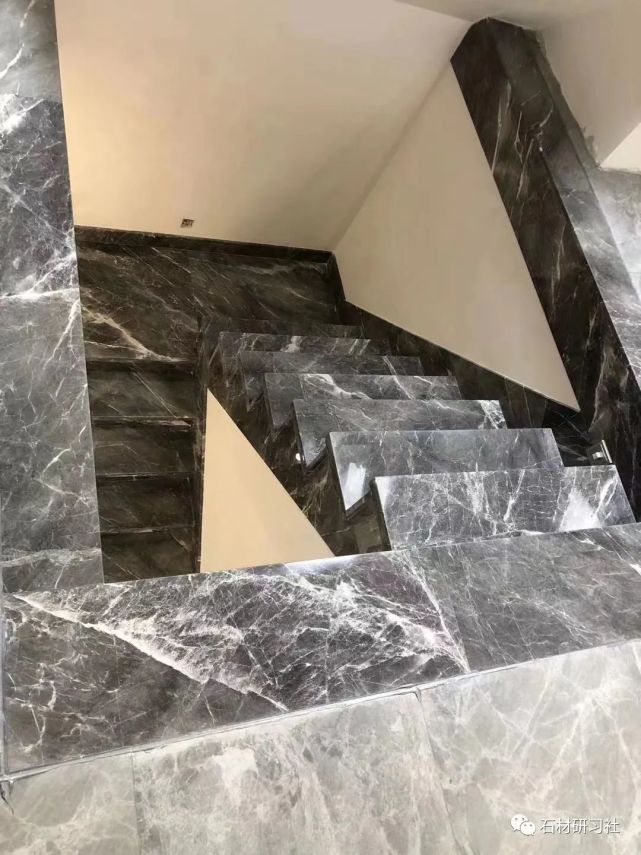 灰色大理石做楼梯,效果怎么样?