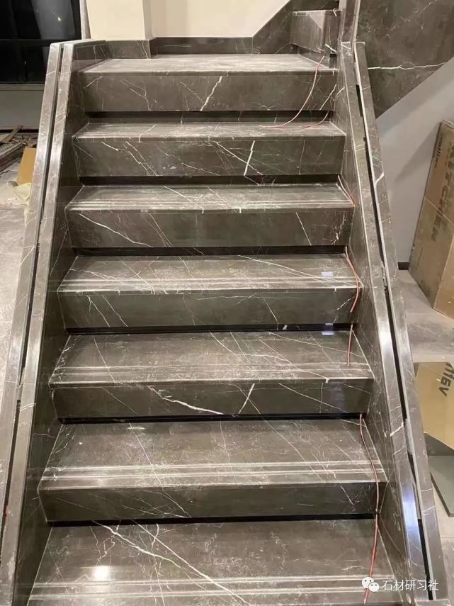 灰色大理石做楼梯,效果怎么样?