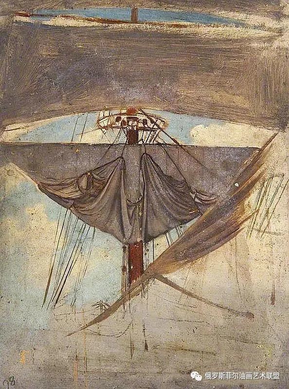 《"伊基克"号主帆(草图)》(英文:mainsail from the "iquique"