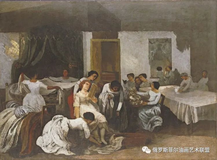 法国写实主义画家居斯塔夫库尔贝油画作品赏析