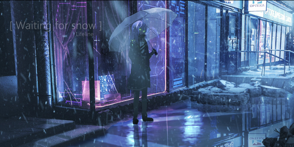 插画横屏壁纸|这构图太惊艳了,意境太棒了