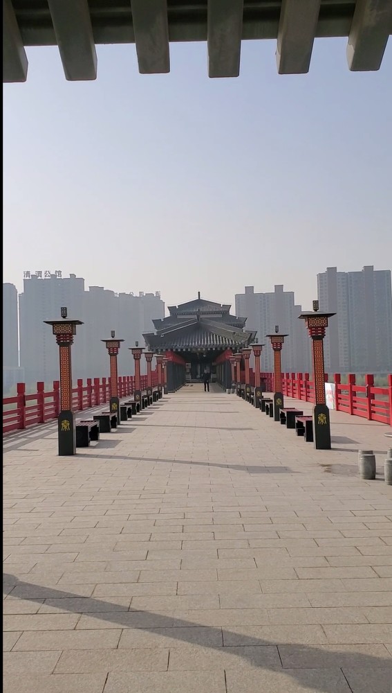 关中八景"咸阳古渡几千年"之咸阳古渡廊桥