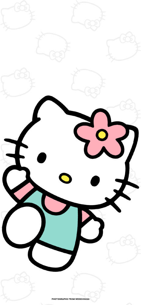 hello kitty 可爱壁纸,白色简约系
