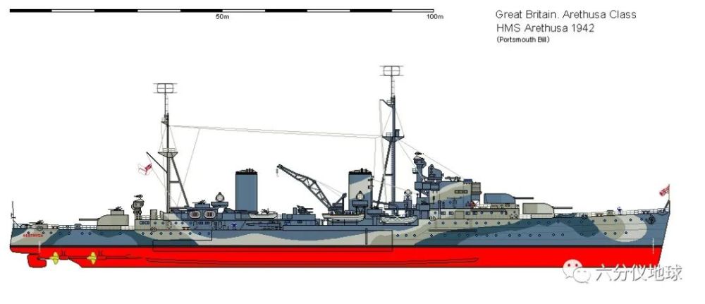 二战兵器全集英国阿瑞塞莎林仙级轻巡洋舰