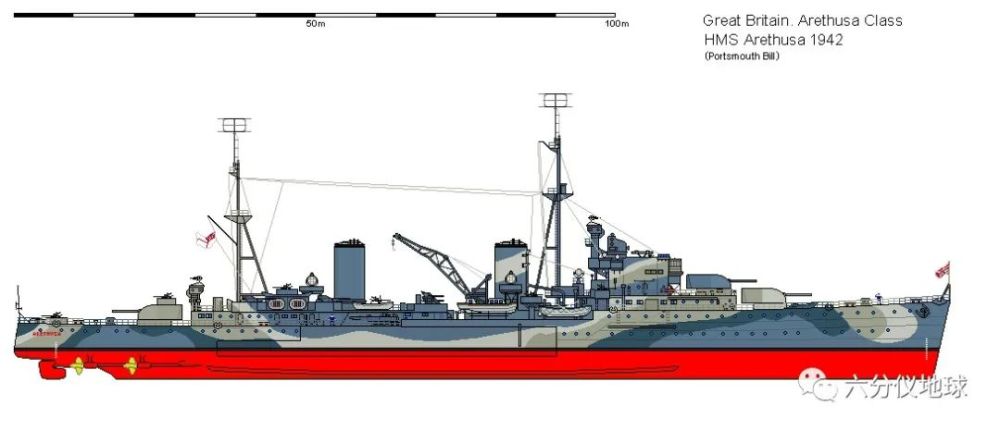 二战兵器全集—英国"阿瑞塞莎(林仙)"级轻巡洋舰