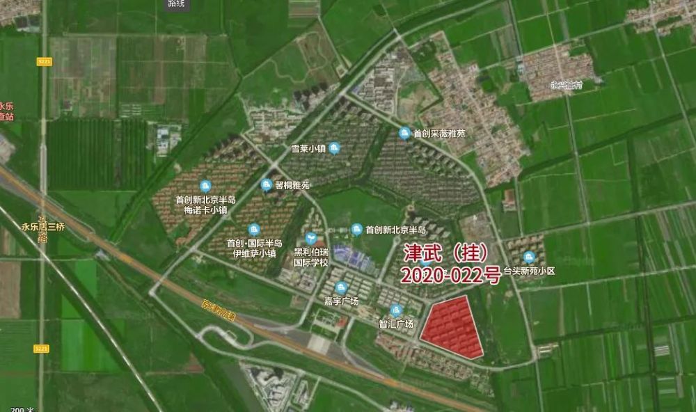 津武(挂)2020-022号 编号为津武(挂)2020-022号地块,位于地块位于