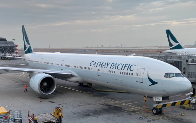 国泰航空(cathay pacific)飞往美国的航班正面临报复性制裁.