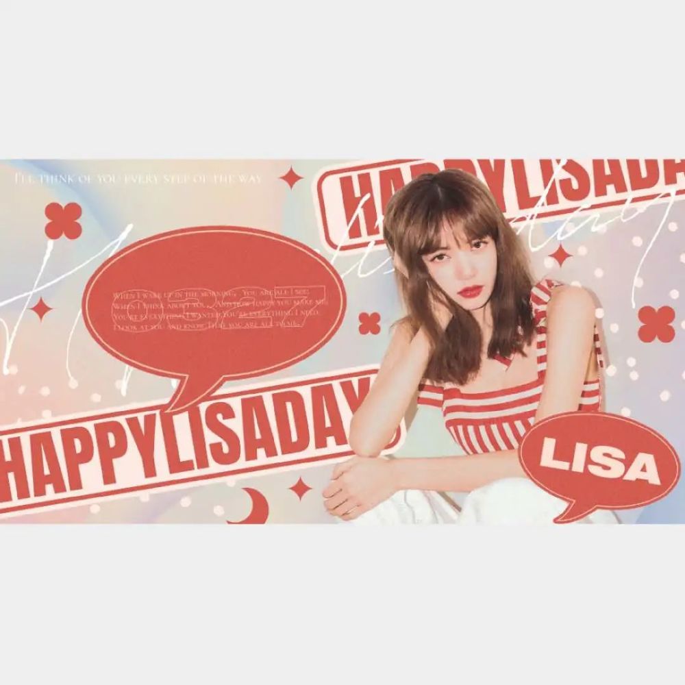 lisa生日倒计时一天 官方应援头像 安排到位了 lisa生日应援活动
