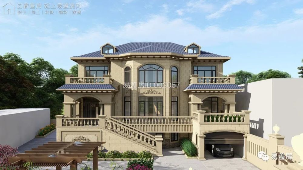 6m×17.4m, 湖北荆州戴家欧式独栋别墅