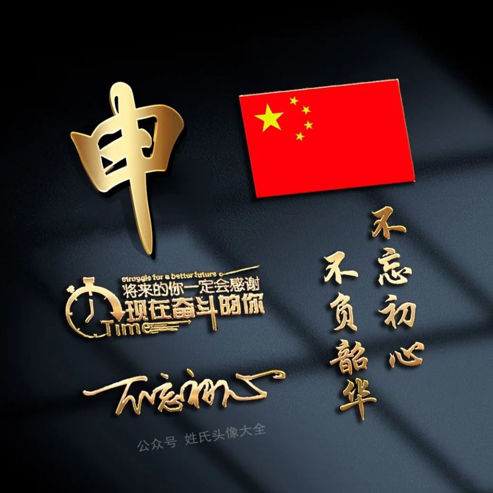 2021 爱国正能量姓氏头像,不忘初心,不负韶华!