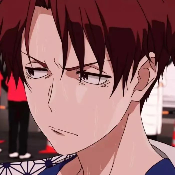 动漫男头微丧忧郁超帅霸气插画风男生头像