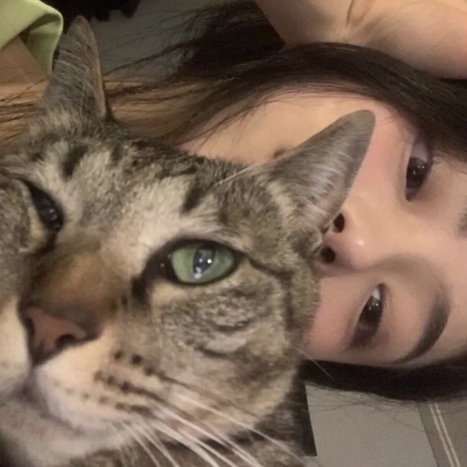 头像|美女和她的宠物猫(第二弹)
