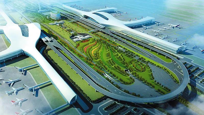 吴圩机场:新建第二跑道,t3航站楼 你想要的图都在这