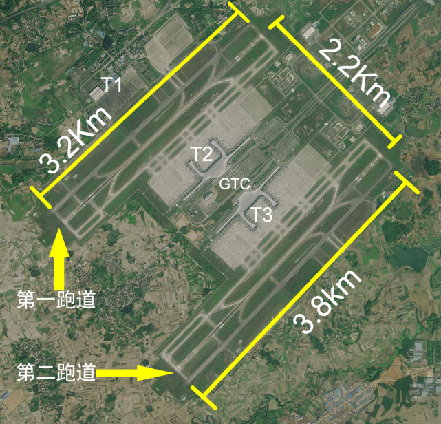 吴圩机场:新建第二跑道,t3航站楼 你想要的图都在这