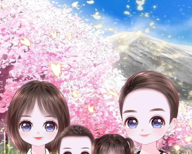 一家四口的手绘头像有很多,但是能不能够让你喜欢,这不取决于画师
