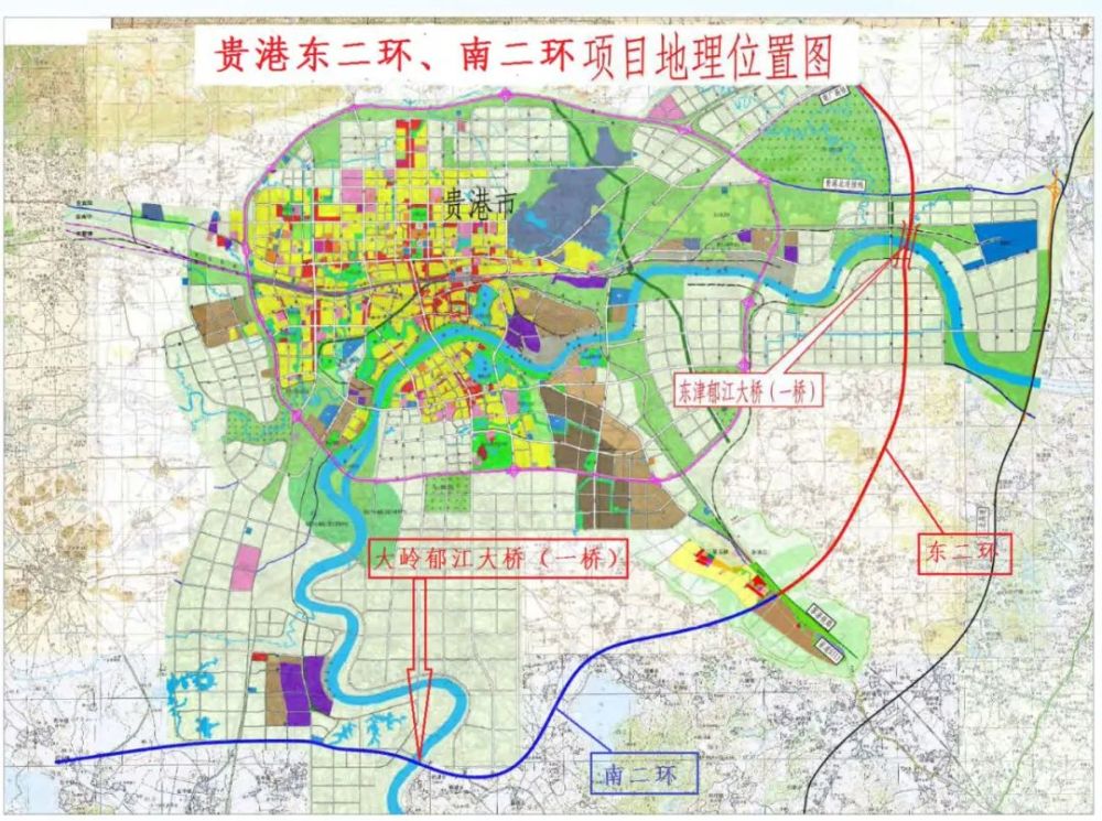 正式动工贵港新建2座大桥