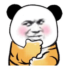沙雕表情包老虎熊猫头怪可爱的