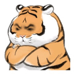 沙雕表情包老虎熊猫头怪可爱的