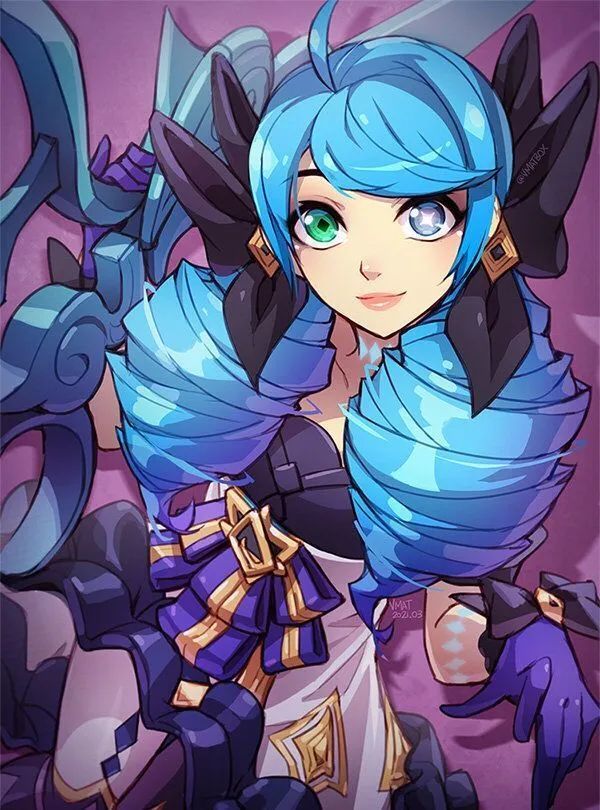 gwen温格将成为lol的第154个英雄预告片才出就有粉丝创作画稿