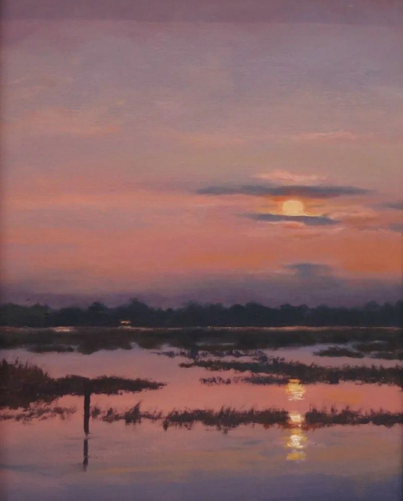 除风景画外,霍尔茨克劳还喜欢画花卉静物画.