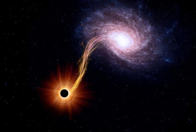 宇宙学家探测到一个黑洞在慢慢吞噬一颗可怜的恒星