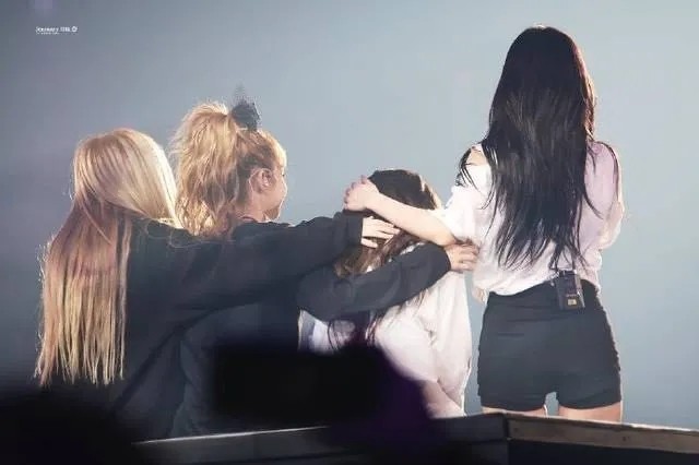 blackpink背影照‖花路我们一起走